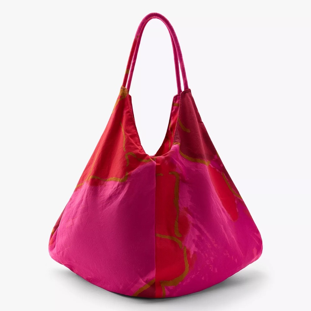 ZARA: FLORAL PRINT MAXI TOTE BAG; NWT